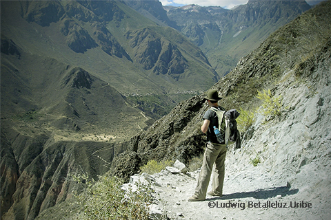 Cabanaconde start point to trekking colca